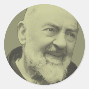Padre Pio of Pietrelcina  Classic Round Sticker