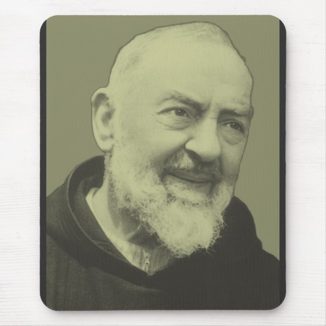 Padre Pio of Pietrelcina Saint of Mercy Mouse Mat (Front)