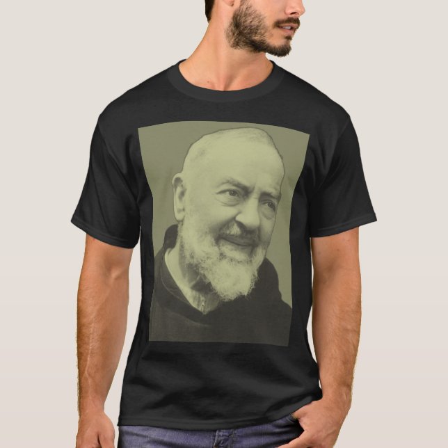 Padre Pio of Pietrelcina Saint of Mercy T-Shirt (Front)