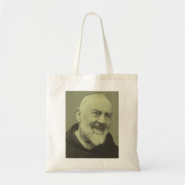 Padre Pio of Pietrelcina Saint of Mercy Tote Bag (Front)