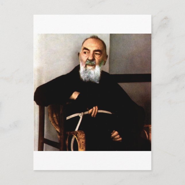 Padre Pio Postcard (Front)