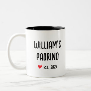 Padrino proposal in spanish Two-Tone coffee mug