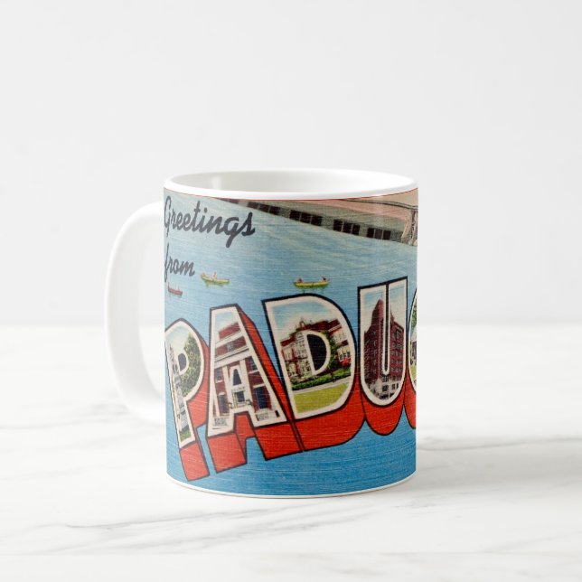 Paducah KY Greeting Postcard Coffee Mug (Front Left)