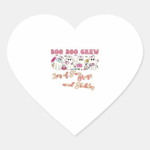 Paediactric Nurse Fun Halloween Design Essential T Heart Sticker