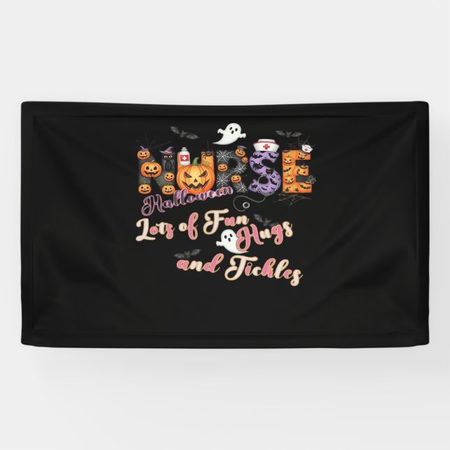 Paediactrics Nurse Fun Halloween Design Essential  Banner (Horizontal)