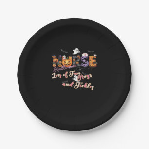 Paediactrics Nurse Fun Halloween Design Essential  Paper Plate