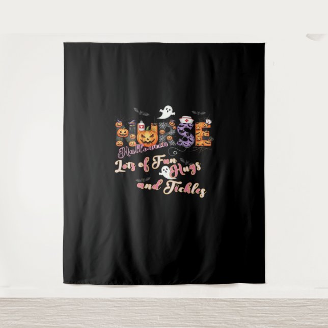 Paediactrics Nurse Fun Halloween Design Essential  Tapestry (Front)