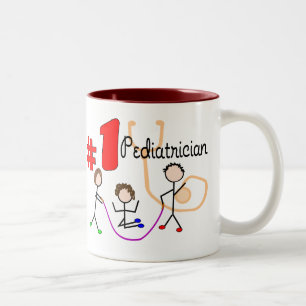 Paediatrician #1 Adorable Kids Design Gifts Two-Tone Coffee Mug