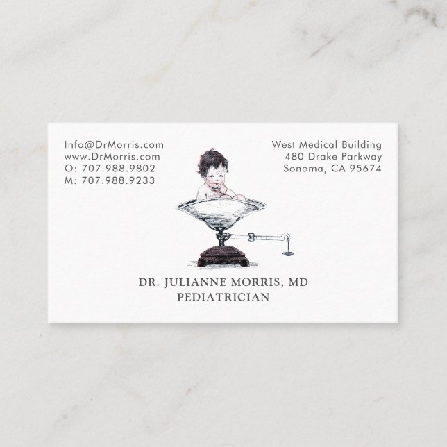 Paediatrician Business Card (Front)