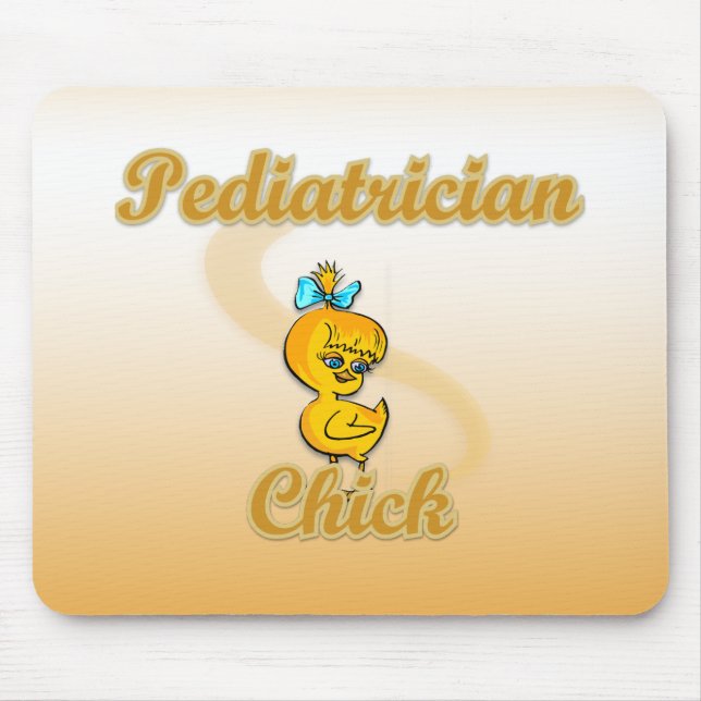 Paediatrician Chick Mouse Mat (Front)