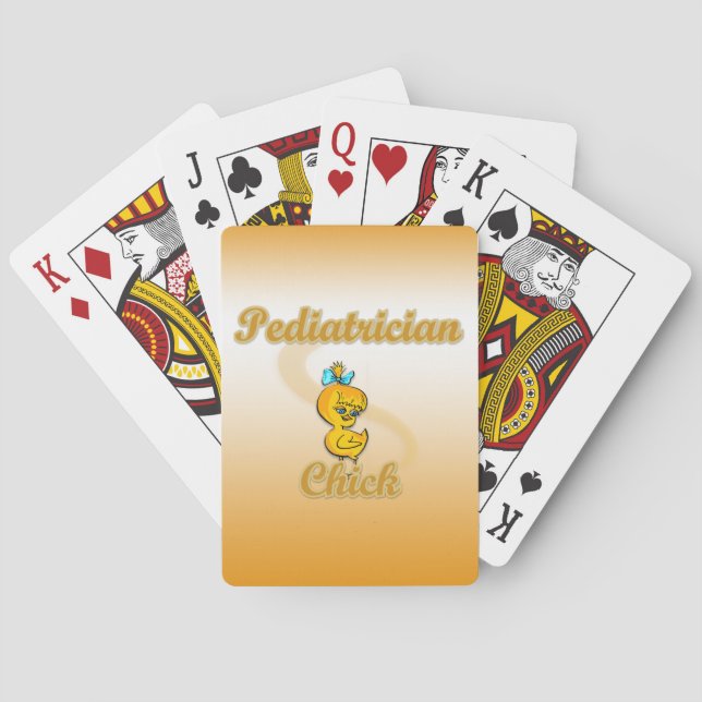 Paediatrician Chick Playing Cards (Back)