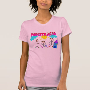 Paediatrician Gifts "# 1" Stick People Design T-Shirt