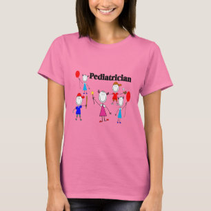 Paediatrician Gifts Kids Stickpeople Designs T-Shirt