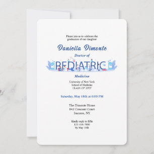 Paediatrician Graduation Invitation