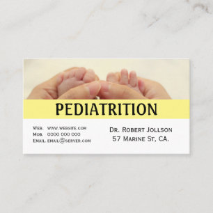 Paediatrician Medical Appointment Business Card