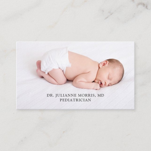 Paediatrician Physician Business Card (Front)