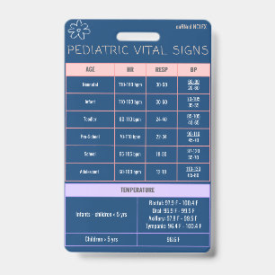 Paediatrics Badge Quick Reference  ID Badge