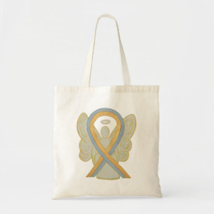 Paediatrics Brain Cancer Awareness Ribbon Tote Bag