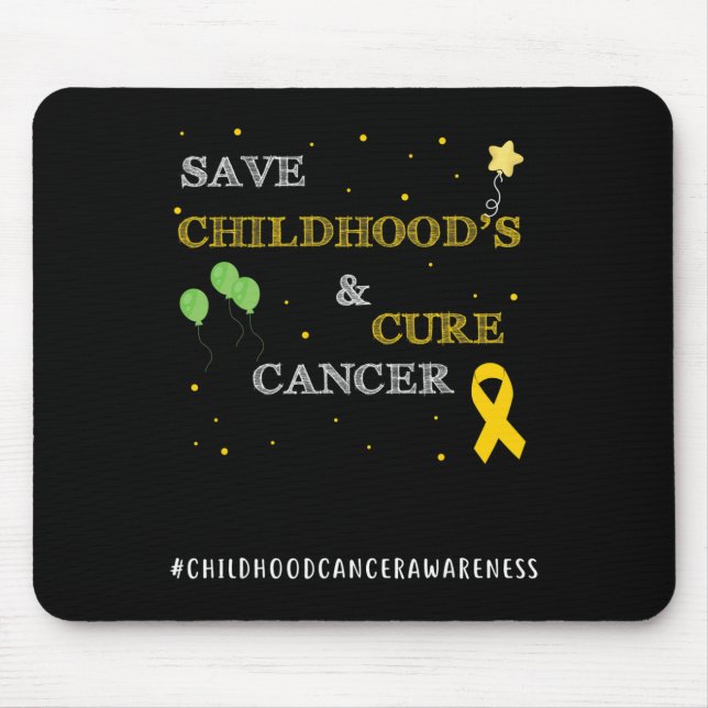 Paediatrics Cancer Awareness Childhood Gifts Cure  Mouse Mat (Front)