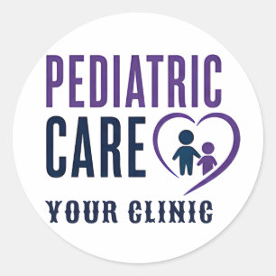 Paediatrics Care Healthcare Design Classic Round Sticker
