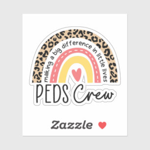 Paediatrics Crew Peds Nurse Rainbow PICU Nure Gift