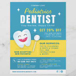 Paediatrics Dental Care Advertisement Flyer