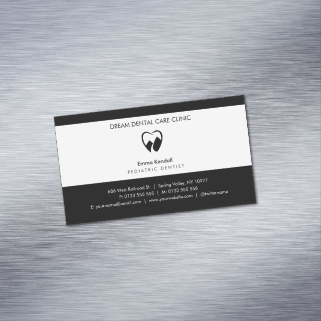 Paediatrics Dentist | Dental Practice Magnetic Business Card (In Situ)