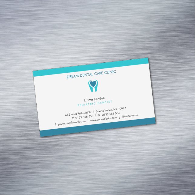 Paediatrics Dentist | Dental Practice Magnetic Business Card (In Situ)