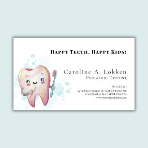 Paediatrics Dentist Dentistry Kids Tooth Doctor Magnetic Business Card