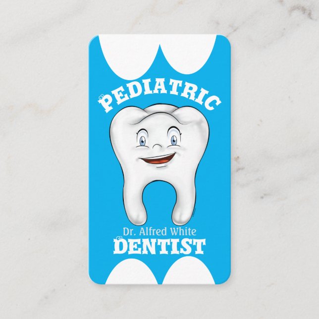 Paediatrics Dentist Personalised Business Cards (Front)