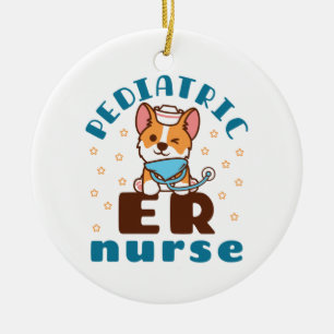 Paediatrics ER Nurse Ceramic Tree Decoration
