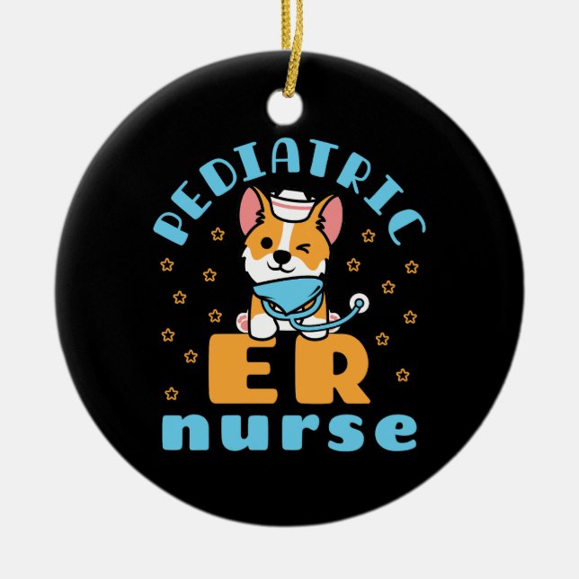 Paediatrics ER Nurse Peds Nursing Ceramic Tree Decoration (Front)