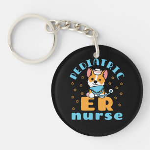 Paediatrics ER Nurse Peds Nursing Key Ring