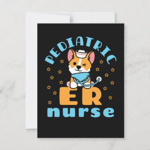 Paediatrics ER Nurse Peds Nursing Postcard