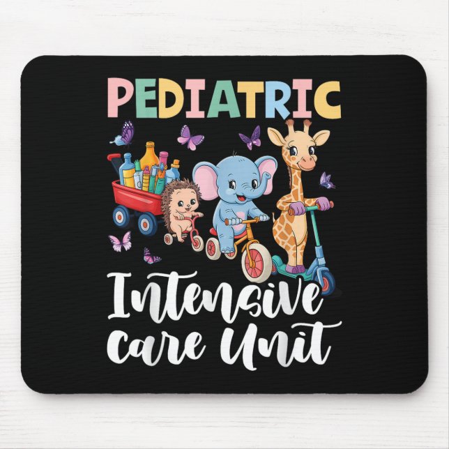 Paediatrics Intensive Care Unit Cute Animals Groov Mouse Mat (Front)