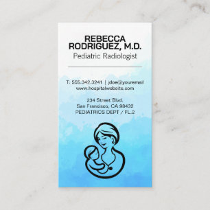 Paediatrics   Mother Child Logo   Medical Business Card