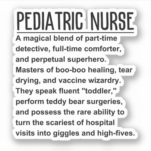 Paediatrics nurse (Front)