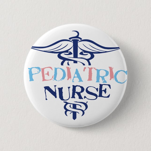 Paediatrics Nurse 6 Cm Round Badge (Front)
