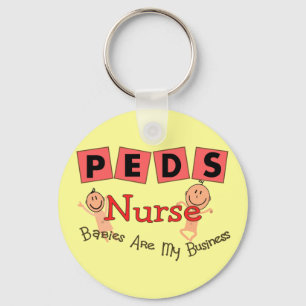 Paediatrics Nurse "Babies Are My Business" Key Ring