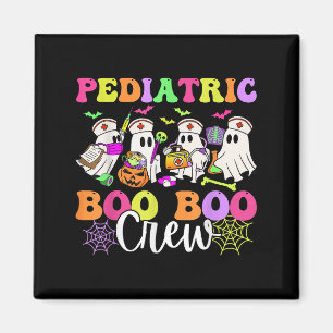 Paediatrics Nurse Boo-boo Crew Ghost Nurse Hallowe Magnet