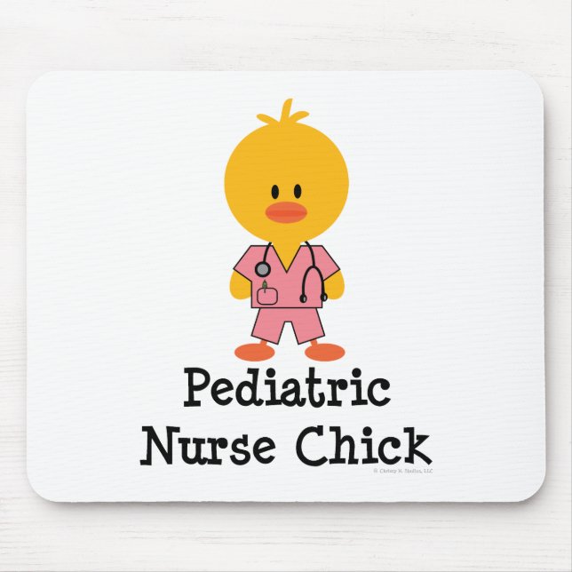 Paediatrics Nurse Chick Mousepad (Front)