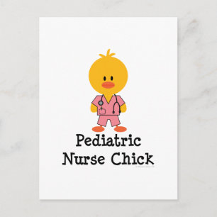 Paediatrics Nurse Chick Postcard