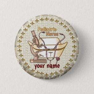 Paediatrics Nurse Collage  pin button 