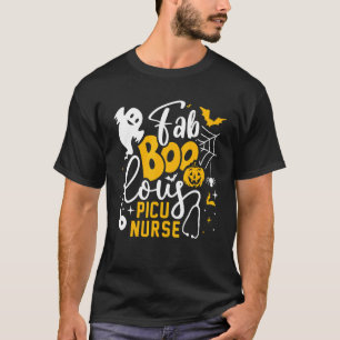 Paediatrics Nurse Costume Halloween Picu Nurse T-Shirt