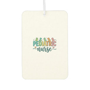 Paediatrics Nurse Dinosaur Vintage Style Shirt Des Car Air Freshener