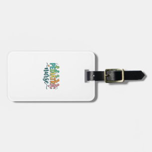 Paediatrics Nurse Dinosaur Vintage Style Shirt Des Luggage Tag