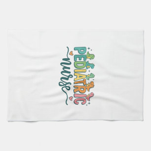 Paediatrics Nurse Dinosaur Vintage Style Shirt Des Tea Towel