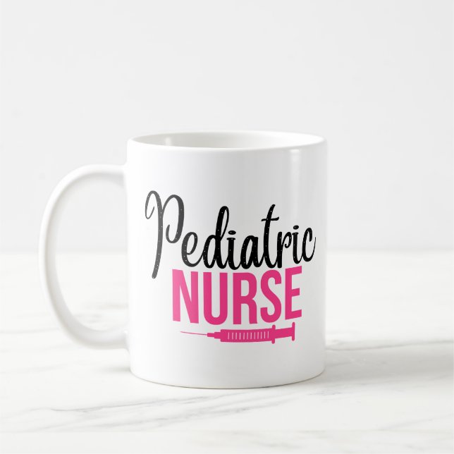 Paediatrics Nurse Funny Gift Coffee Mug (Left)