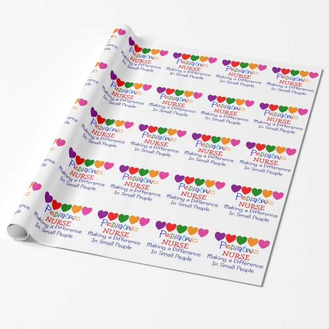Paediatrics Nurse Gift Wrap (Unrolled)