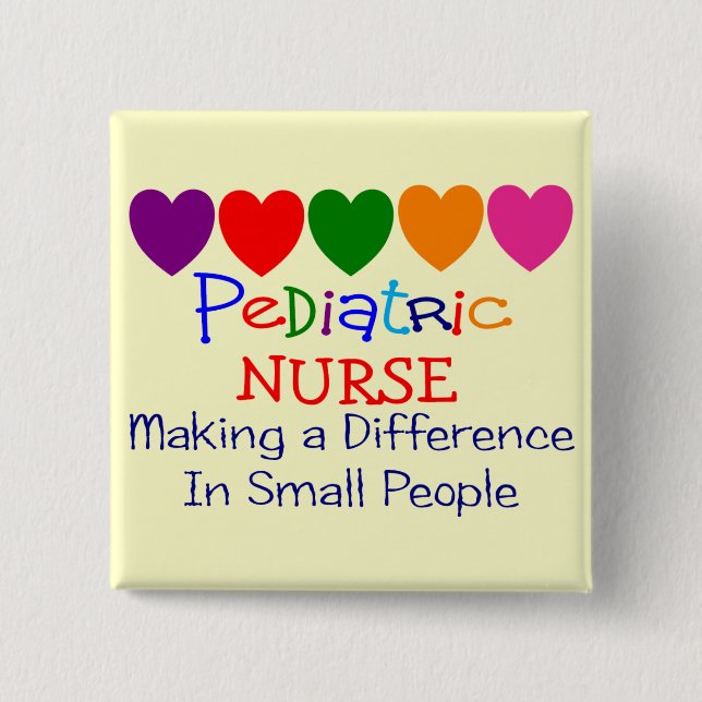 Paediatrics Nurse Gifts 15 Cm Square Badge (Front)